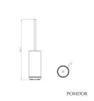 MEDIDAS ESCOBILLERO SUELO EQUILIBRIUM POM D'OR